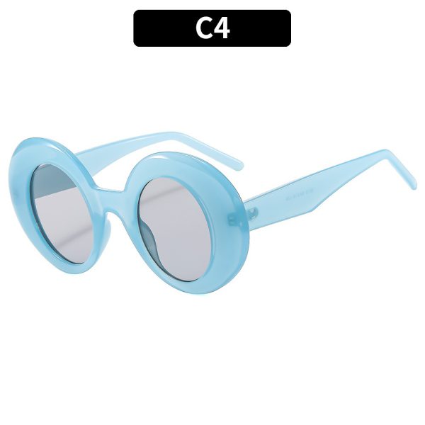 Round women's sunglasses cross slimming sunglasses holiday sunglasses - Image 2