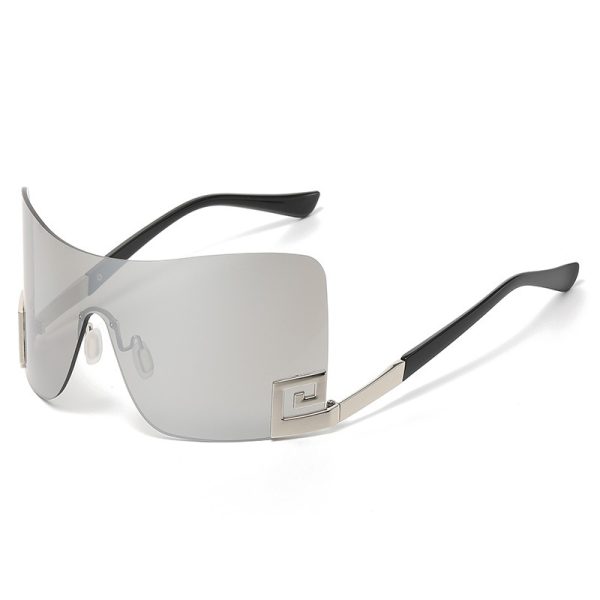 Large frame integrated sunglasses and sunglasses - Image 4