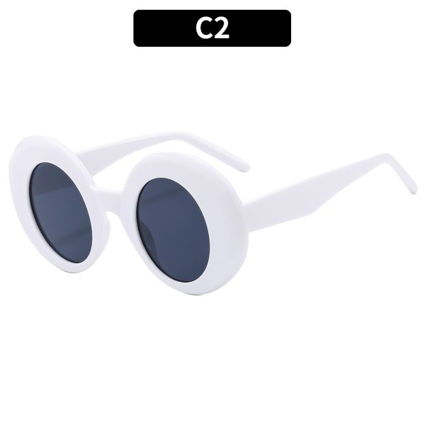 Round women's sunglasses cross slimming sunglasses holiday sunglasses - Image 6