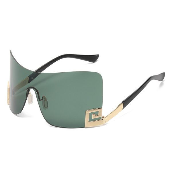 Large frame integrated sunglasses and sunglasses - Image 8