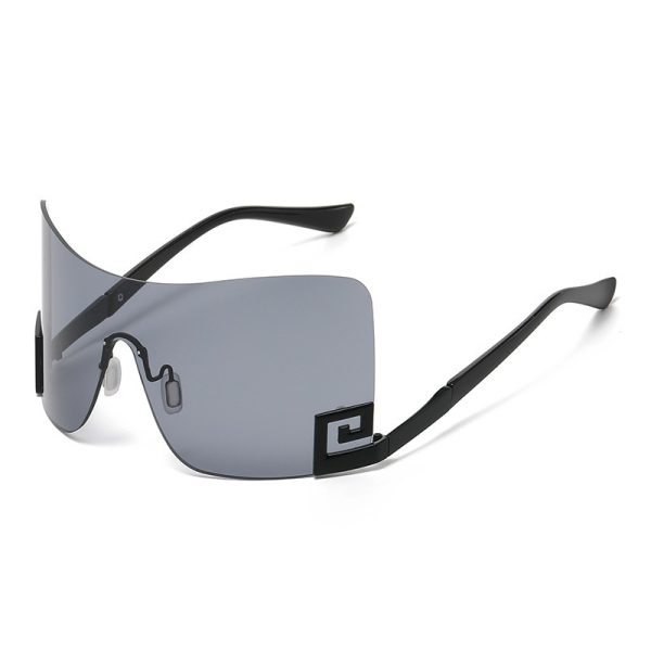 Large frame integrated sunglasses and sunglasses - Image 7