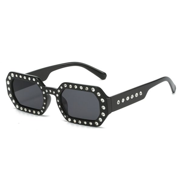 Personalized diamond inlaid sunglasses, small frame sunglasses, sunglasses for women - Image 6