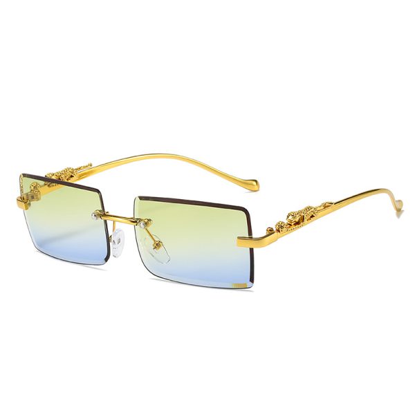 New Rimless Square Sunglasses Trendy Sunglasses Fashion Sunglasses - Image 7