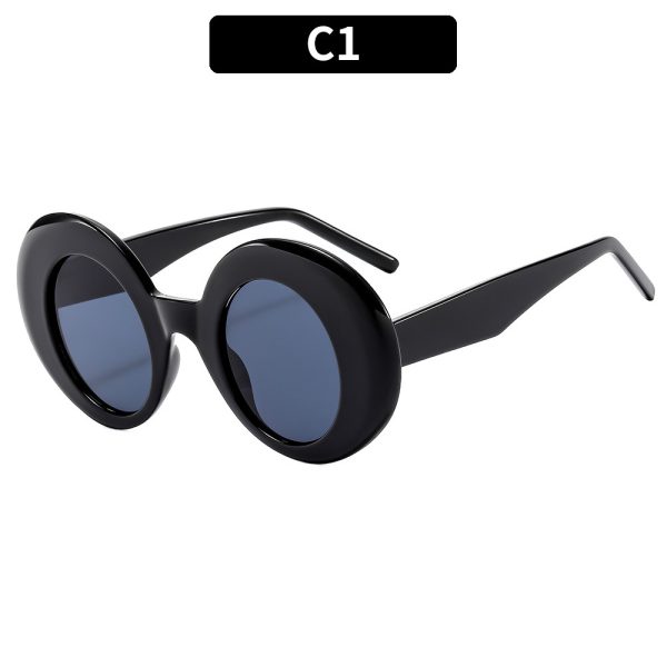 Round women's sunglasses cross slimming sunglasses holiday sunglasses - Image 7