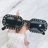 Personalized diamond inlaid sunglasses, small frame sunglasses, sunglasses for women - Image 11