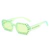 Personalized diamond inlaid sunglasses, small frame sunglasses, sunglasses for women - Image 3